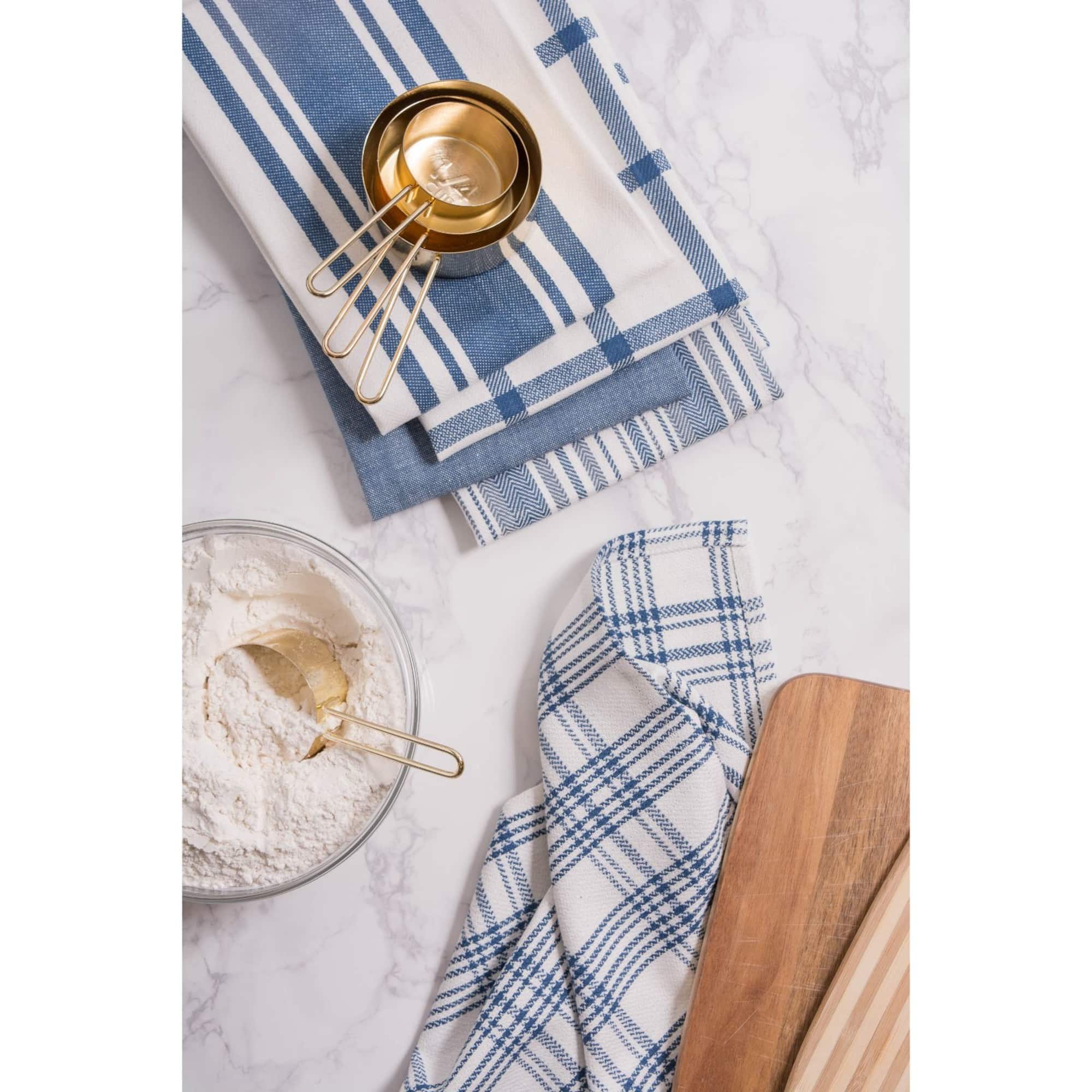 DII® Stone Blue Woven Dishtowel Set